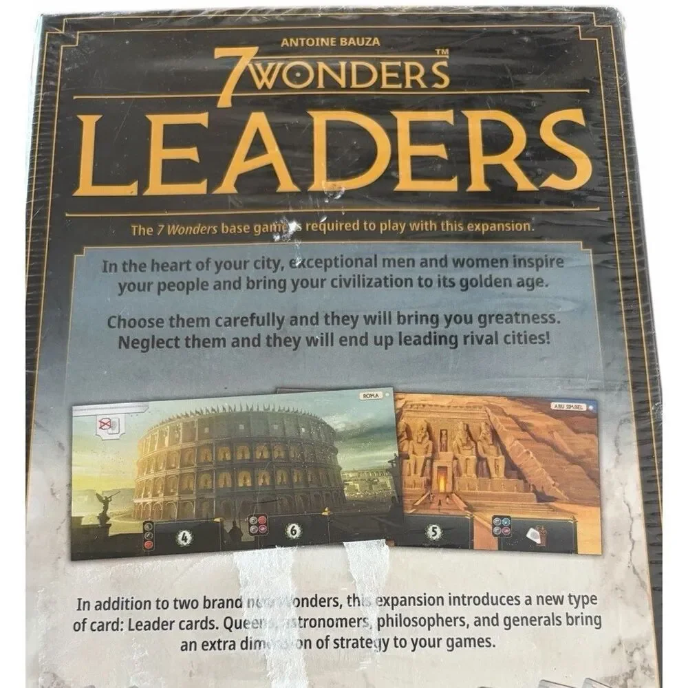 7 Wonders Leaders Card Game Expansion‎ Repos 2011 New Sealed